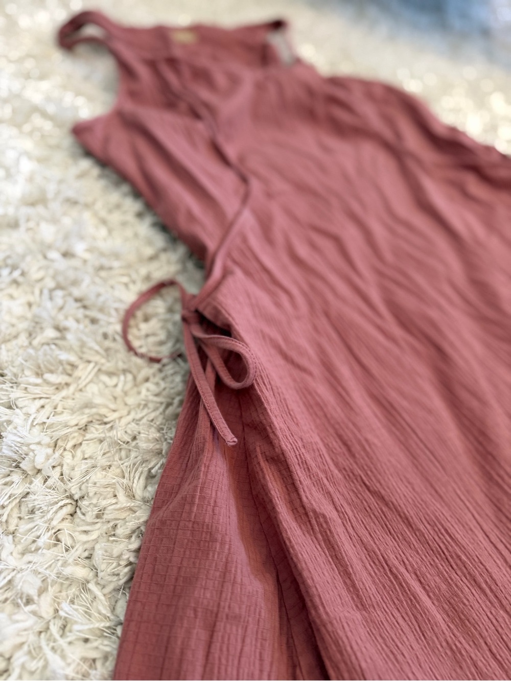 Sleeveless Midi Dress in Dusty Rose